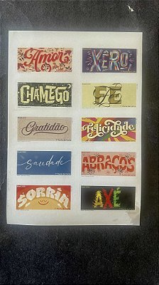 Série de Selos do Brasil - Natal - Palavras de Afeto - Brasil 2020 - Mint - ref.760