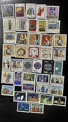 41 Selos Comemorativos do Brasil - Tematicos - Natal - Mint - ref.778