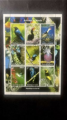 Folha de Selos da Republique de Guinee - Animaux du Monde - ref.789