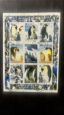 Folha de Selos da Republique du Niger - Animaux du Monde - 1998 - ref.790