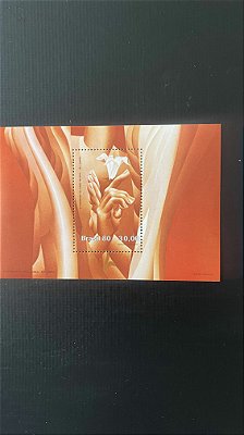 Bloco de Selos do Brasil - VI Congresso da União Mundial - São Gabriel - 1980 - ref.797