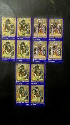 03 Quadras de Selos da Republica de Guinea Ecuatorial - ref.801