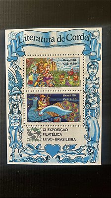 Bloco de Selos do Brasil - XI Exposição Filatélica Luso-Brasileira - 1986 - Mint - ref.802