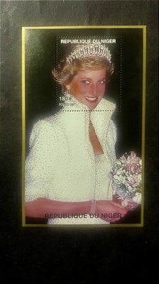 Bloco de Selos da Republique du Niger - Princesa Diana - ref.807