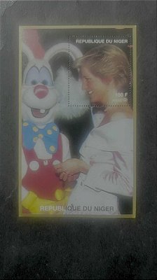 Bloco de Selos da Republique du Niger - Princesa Diana - ref.808