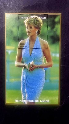 Bloco de Selos da Republique du Niger - Princesa Diana - ref.809