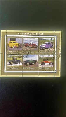 Bloco de Selos de Guiné-Bissau - as Velhas Viaturas - 2001 - ref.826