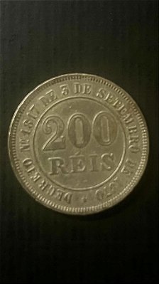 Moeda do Brasil- 200 Réis - 1882 - Cupro Niquel - Império do Brazil - ref.827