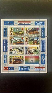 Mini Folhas de Selos de Antigua - 100th Anniversary of the Universal Postal Union - Mint - ref.833