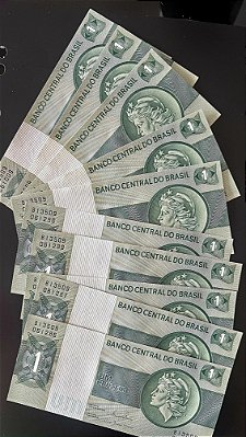 10 Cédulas do Brasil - Um Cruzeiro - FE - ref.947