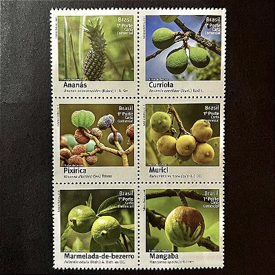 Série de Selos Comemorativos do Brasil - Frutas do Cerrado - 2016 - Mint - ref.957