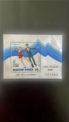 Bloco de Selos Estrangeiro - Magyar Posta - XIII Teli Olimpia - Lake Placid - Mint - ref.962