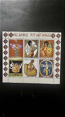 Bloco de Selos Estrangeiros - Republic of Somaliland - Coca Cola - Mel Ramos Poo Art Images - Mint - ref.965