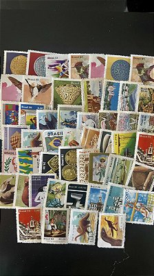 50 Selos Comemorativos do Brasil - Mint - ref.969