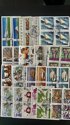 19 Quadras de Selos Comemorativos do Brasil - com carimbos - ref.973