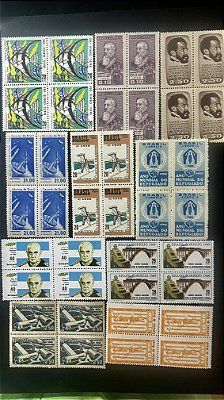 10 Quadras de Selos Comemorativos do Brasil - Novos - ref.973