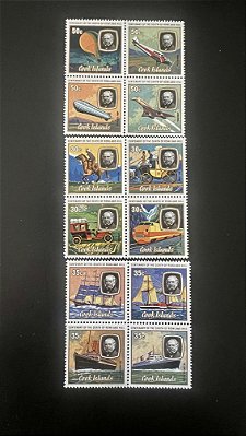 03 Quadras de Selos Estrangeiros - Cook Islands - Mint - ref.980