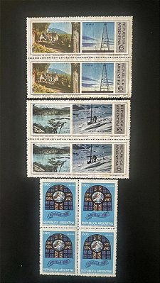 03 Quadras de Selos Estrangeiros - Argentina - Novos - ref.986