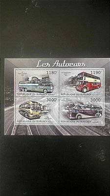 Bloco de Selo Estrangeiro - Republique du Burundi - Les Autocars - Mint - ref.994