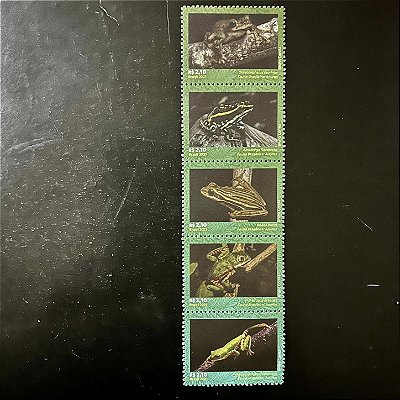 Serie de Selos Comemorativos do Brasil - Fauna Brasileira - Anurus - 2021 - Mint - ref.1004