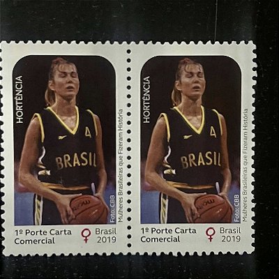 02 Selos Comemorativos do Brasil - Hortencia - Mint - 2019 - ref.1007