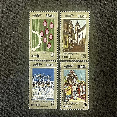 Série de Selos do Brasil - Promoção do Turismo Nacional - 1972 - Mint - ref.1030