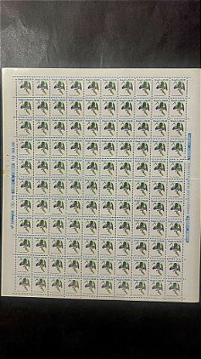 Folha Completa de 110 Selos Regulares do Brasil - CR$.50,00 - Flores - Mint - ref.1052