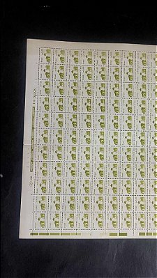 Folha Completa de 110 Selos Regulares do Brasil - CR$.20,00 - Forte Principe da Beira - Mint - ref.1074 - folha irá dobrada