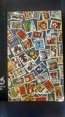 Album de Selos - Classificador 24x32cm - 16 Páginas - 1.010 Selos do Brasil Diversos - ref.1062