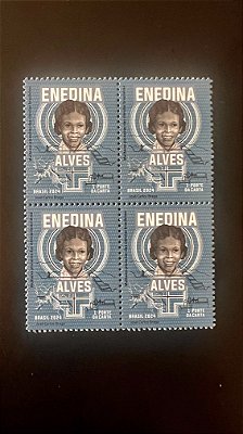 Quadra de Selos do Brasil - Mulheres Pioneiras - Enedina Alves - 2024 - Mint - ref.2014