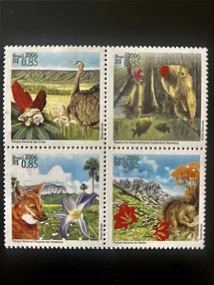 Série de Selos do Brasil - Parques e Reservas Nacionais - 2006 - Mint - ref.2028