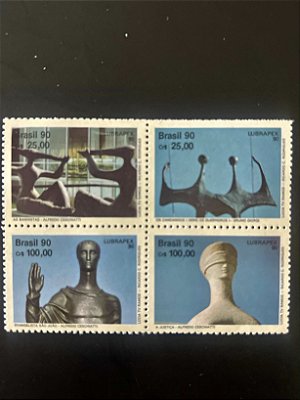 Série de Selos do Brasil - Lubrapex 90 - 1990 - Mint - ref.2029