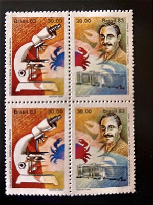 Série de Selos do Brasil - Prevenção do Cancer - 1983 - Mint - ref.2036