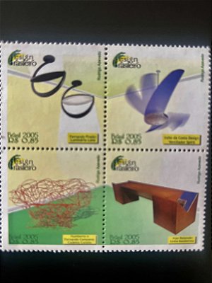 Série de Selos do Brasil - Design Brasileiro - 2005 - Mint - ref. 2027