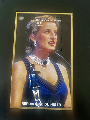 Bloco de Selos da Republique du Niger - Princesa Diana - ref.2048