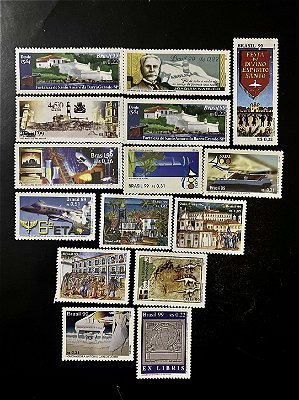 14 Selos Comemorativos do Brasil - Ano 1999 - Mint - ref.2069