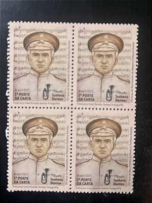 Quadra de Selos Comemorativos do Brasil - 150 Anos de Tonheca Dantas - 2021 - Mint - ref.2079