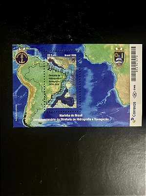 Bloco de Selos Comemorativos do Brasil - Marinha do Brasil - 2026 - Mint - ref.2091