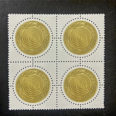 Quadra de Selos Comemorativos do Brasil - Centenario da 1a.Medalha de Ouro em Jogos Olimpicos - 2020- Mint - ref.2103