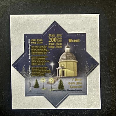 Selo Adesivo - Natal 2018 - 200 anos da Canção Noite Feliz - 2018 - Mint - ref.2104