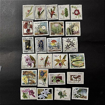 25 Selos Comemorativos do Brasil - Temáticos - Flora - Mint - ref.2112