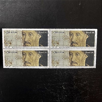 Quadra de Selos Comemorativos do Brasil - 6o.Centenario de Dom Henrique - 1994 - Mint - ref.2171