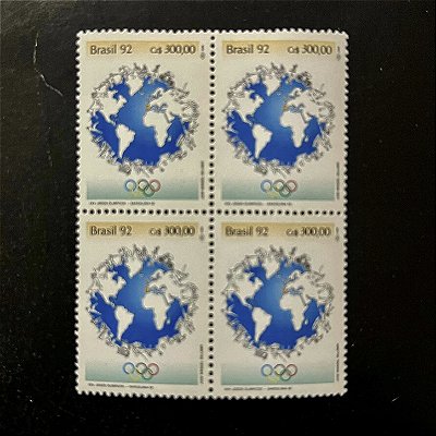 Quadra de Selos Comemorativos do Brasil - XXV Jogos Olimpicos - Barcelona 92 - 1992 - Mint - ref.2195