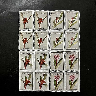 Quadra de Selos Comemorativos do Brasil - Preservação da Mata Atlantica- 1992 - Mint - ref.2204