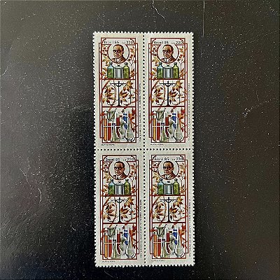 Quadra de Selos Comemorativos do Brasil - Centenário do Nascimento de Candido Fontoura - Mint - ref.2247