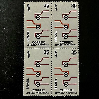 Quadra de Selos Comemorativos do Brasil - Promoção da Industria Nacional - 1972 - Novo - ref.2370