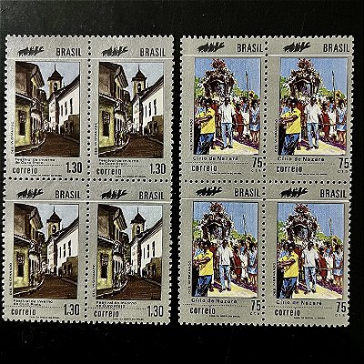 02 Quadras de Selos Comemorativos do Brasil -Promoção do Turismo Nacional - 1972 - Novo - ref.2372