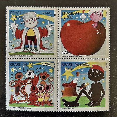 Série de Selos Comemorativos do Brasil - Natal 94 - 1994 - Mint - ref.2604