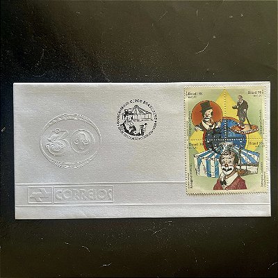 Envelope Comemorativo com Carimbo e Selo - Homenagem ao Circo Brasileiro - 1998 - EPD037 - ref.2657