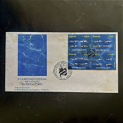 Envelope Comemorativo com carimbo e selo - Campeonato Mundial de Natação - 1995 - FDC663 - ref.2662